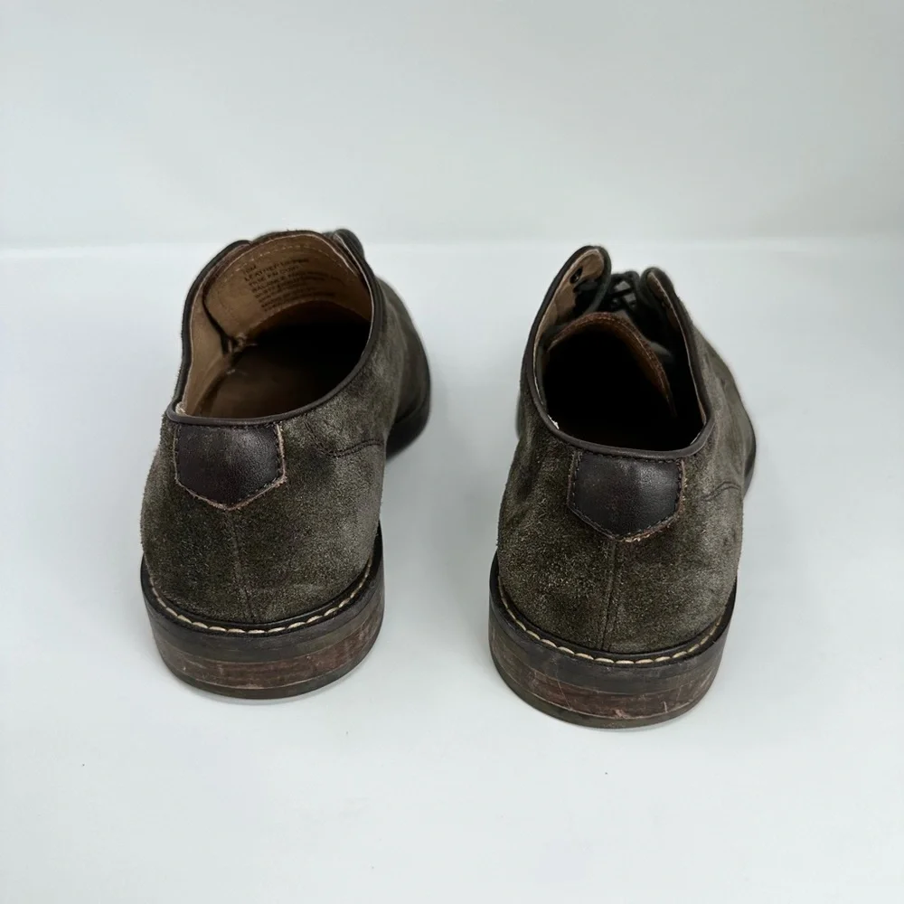 Men's‎ Suede Lace-Up Shoes - Olive